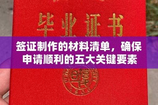 旗山签证制作的材料清单，确保申请顺利的五大关键要素
