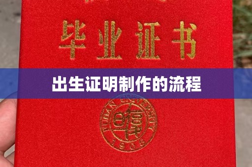 旗山出生证明制作的流程