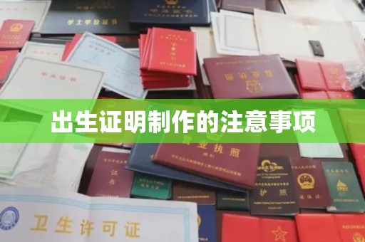 旗山出生证明制作的注意事项